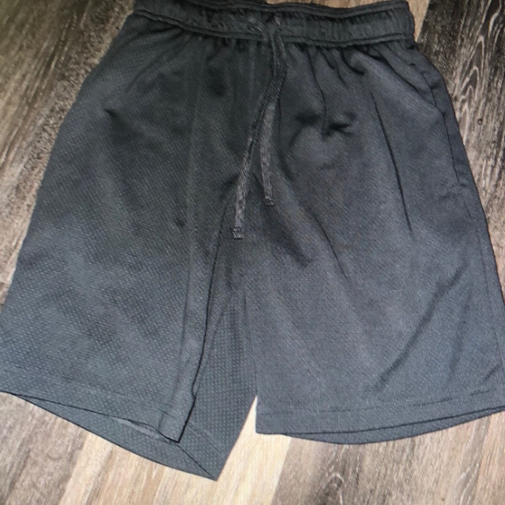 Men's Black Athletic Drawstring Shorts
